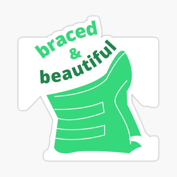 Item preview, Braced & Beautiful - Green designed and sold by hopescoliosis.