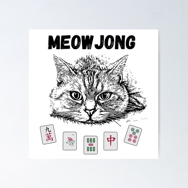 Item preview, MahJong Cat designed and sold by Emma Kunz.