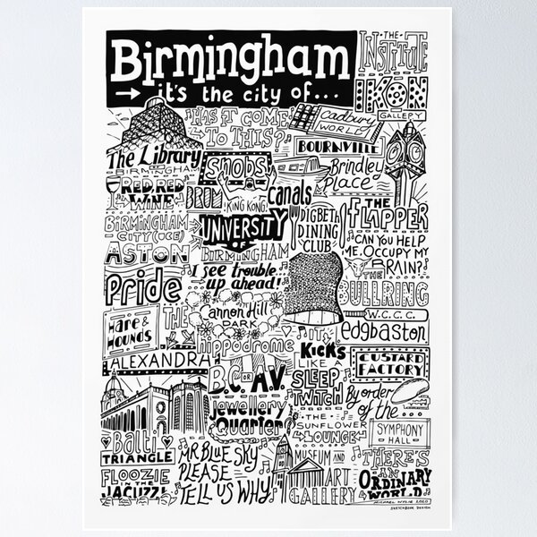 Item preview, Birmingham landmarks designed and sold by sirmojac.