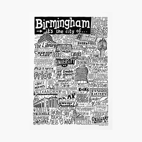 Item preview, Birmingham landmarks designed and sold by sirmojac.