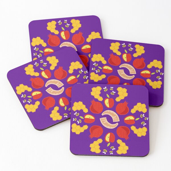 Item preview, Rosh Hashanah Roundel in Purple designed and sold by TillaCrowne.