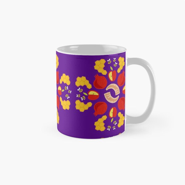 Item preview, Rosh Hashaná Roundel en morado designed and sold by TillaCrowne.