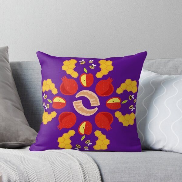Item preview, Rosh Hashanah Roundel in Purple designed and sold by TillaCrowne.