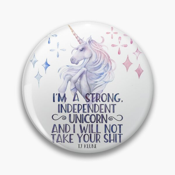 Item preview, I am a strong independent unicorn - The lightning struck heart designed and sold by dorothyreads.