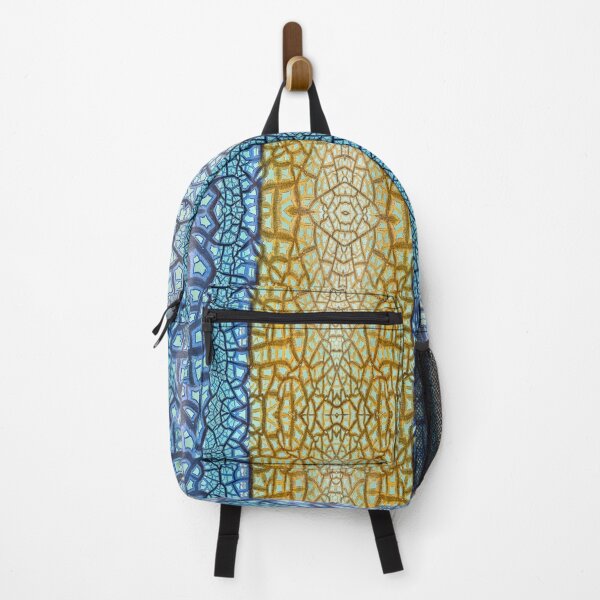 Item preview, Peeling Paint Tribal Mandala-style Mosaic Pattern - Yellow Blue Jade - Vicki Hadfield designed and sold by Printable Pressies.