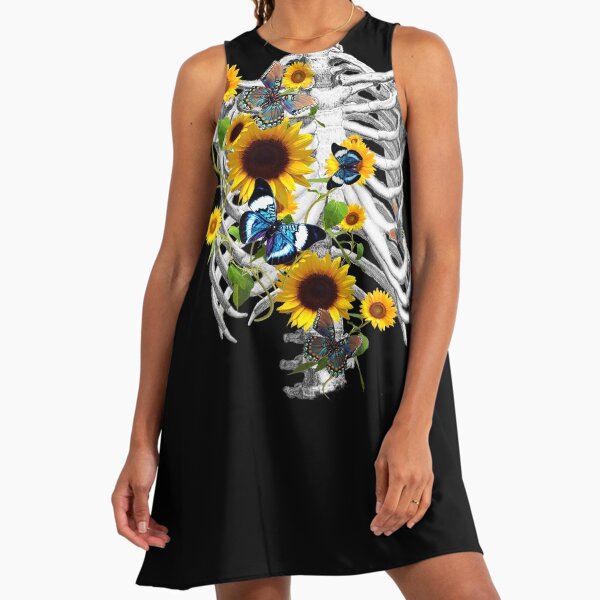 strapless open back dress Skeleton Girl Dress main image 0