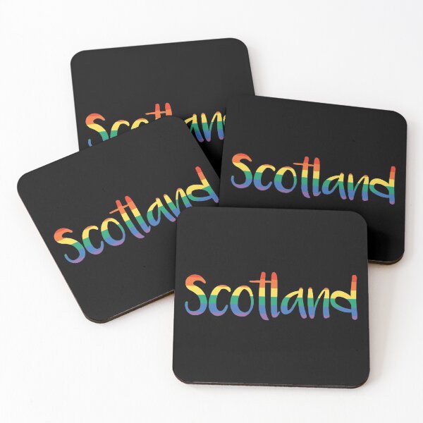 Item preview, SCOTLAND, Rainbow Pride Flag Text Design designed and sold by MacPean.