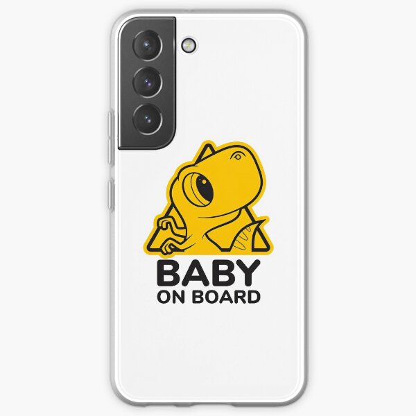 Baby On Board, Baby Dino On Board, Baby in Car Samsung Galaxy Soft Case