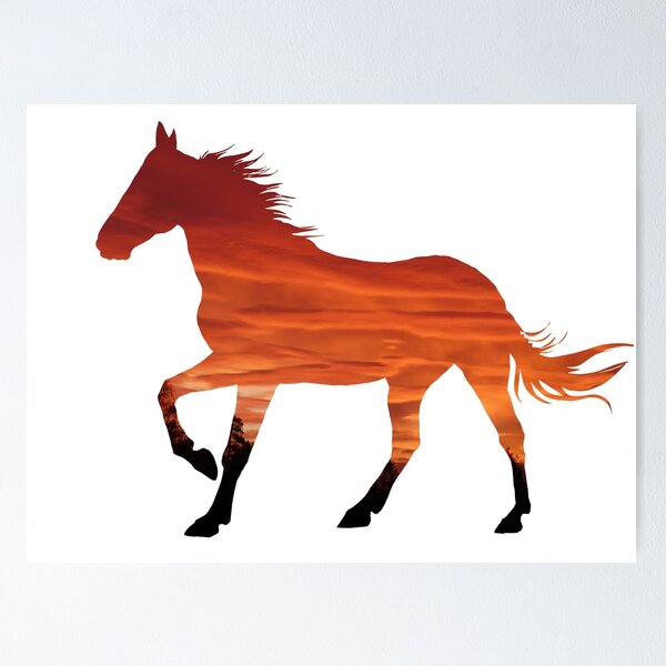 Item preview, Horse galloping silhouette designed and sold by Erica Creutz.
