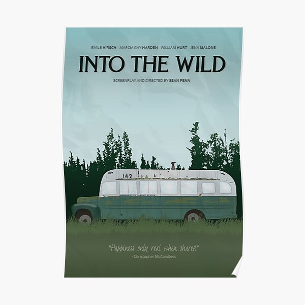 Into The Wild Film Photo Poster Imprimé Textless Art Christopher Mccandless 001