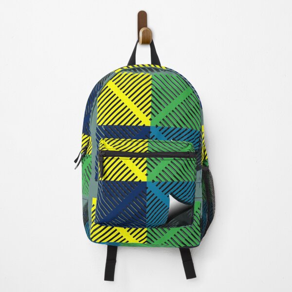 Item preview, Square with shadow, grid, (374) (blue, yellow, green,) decorative, digital, colorful, abstract, designed and sold by Paszkan.