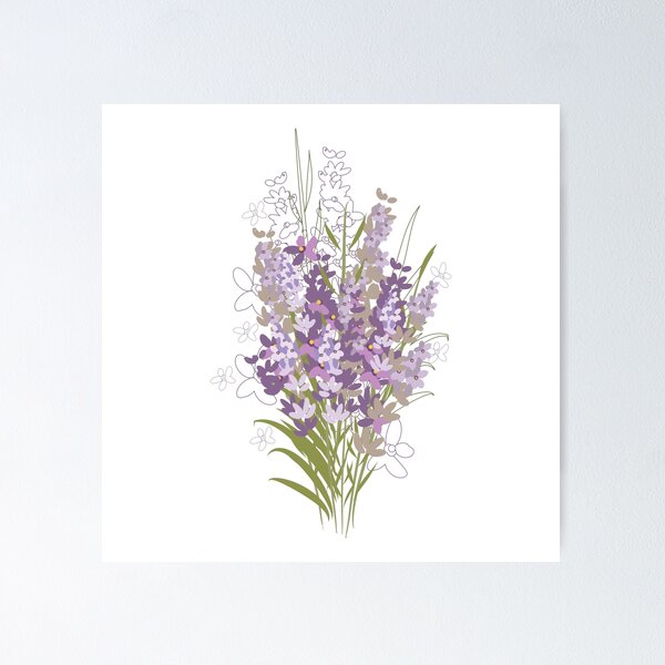 Artikelvorschau, Lavendel Blumen entworfen und verkauft von Rasveta.