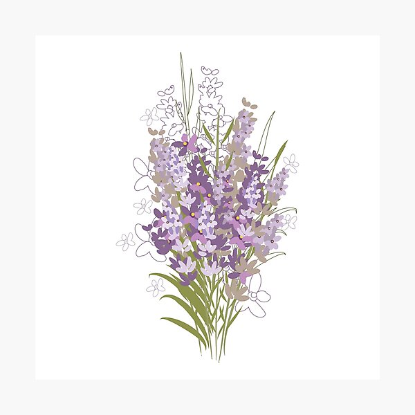 Item preview, Lavender flowers designed and sold by Rasveta.