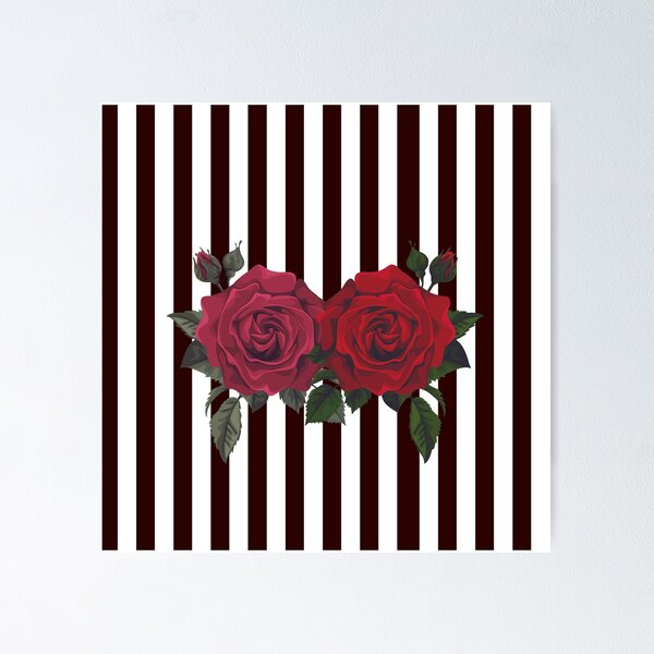 Item preview, Rose Lust (white) designed and sold by PaintedCanvas.