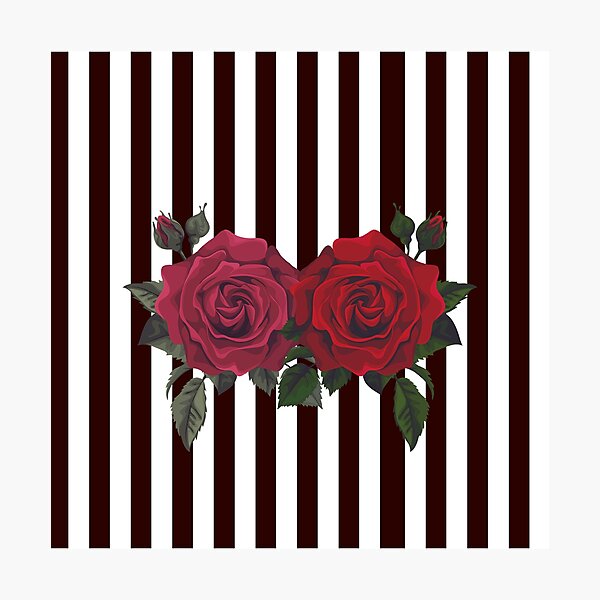 Item preview, Rose Lust (blanco) designed and sold by PaintedCanvas.