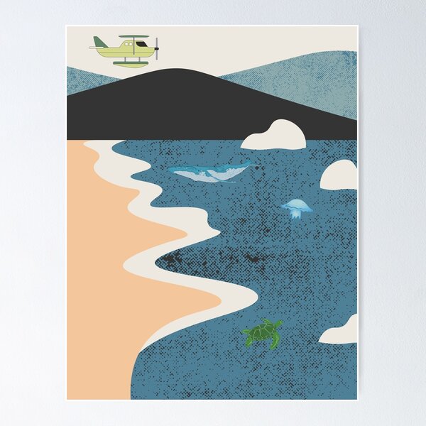 Item preview, Subnautica Open Ocean With Sea Animals  designed and sold by nbakash.