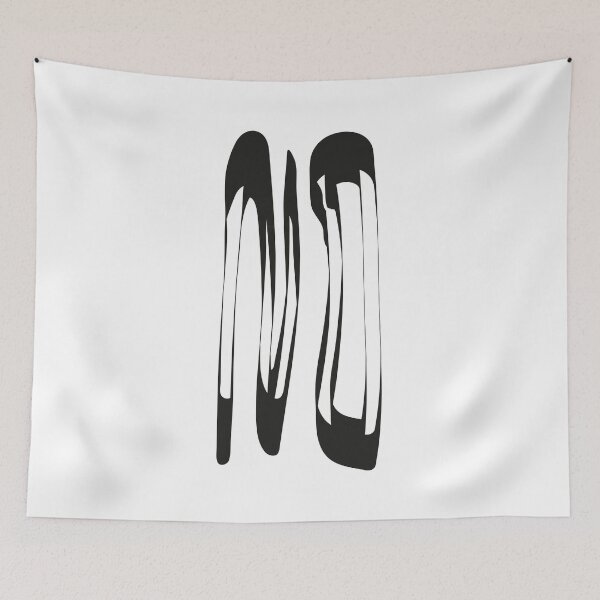 Item preview, NO - Hand Brush Black Minimalistic Art designed and sold by in-vectors.