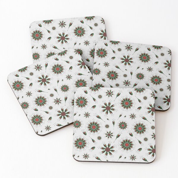 Item preview, Green and Red Floral Christmas or Not Wonder Pattern designed and sold by anzelas.