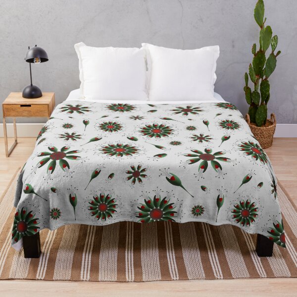 Item preview, Green and Red Floral Christmas or Not Wonder Pattern designed and sold by anzelas.