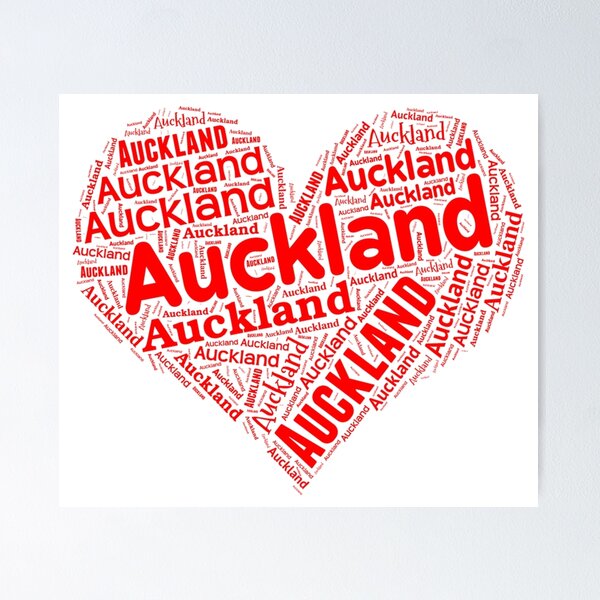 Artikelvorschau, Auckland - Rotes Herz entworfen und verkauft von flylikeakiwinz.