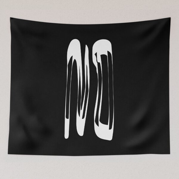 Item preview, NO - Hand Brush White Minimalistic Art designed and sold by in-vectors.