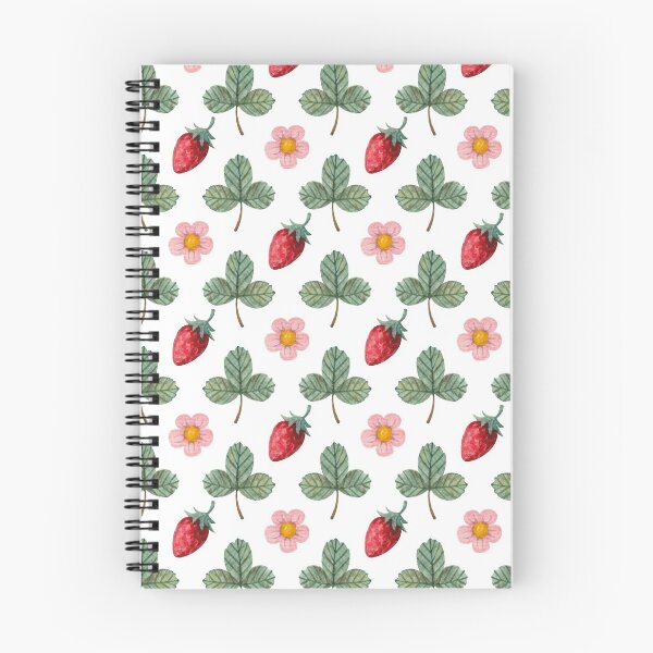 Item preview, Pattern with berries, flowers and strawberry leaves designed and sold by Kyb4ik.