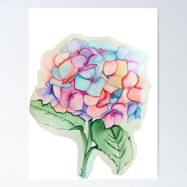 Item preview, FlowerHydrangeaArt designed and sold by AsiolecArt.