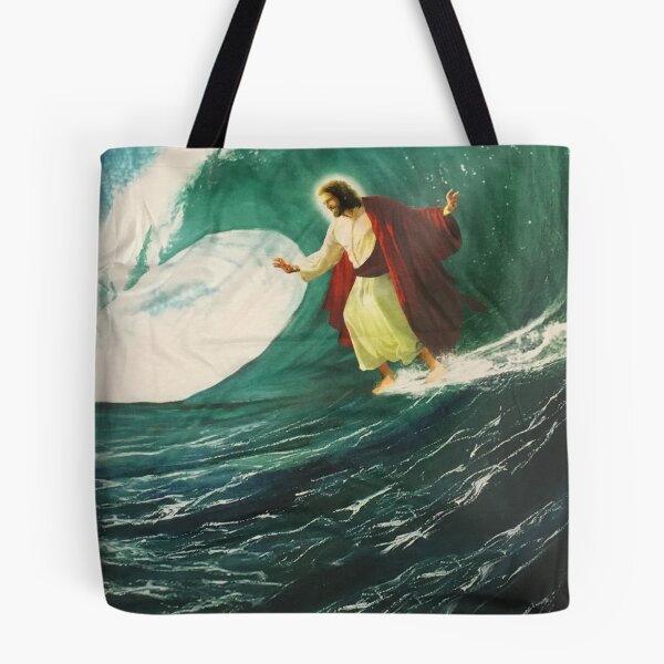 Item preview, Surfing Jesus Tshirt  designed and sold by thenewnormality.