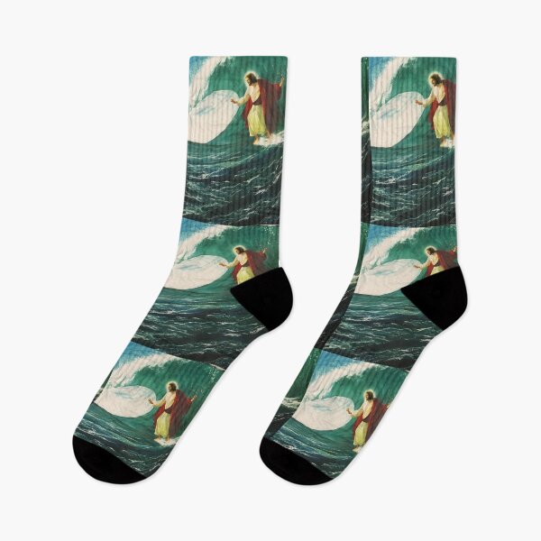 Item preview, Surfing Jesus Tshirt  designed and sold by thenewnormality.