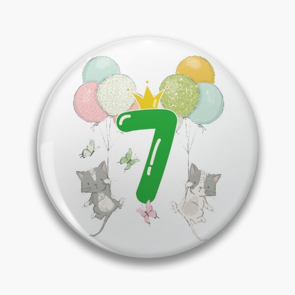 Item preview, Birthday 7 year Cats designed and sold by catsandmore.
