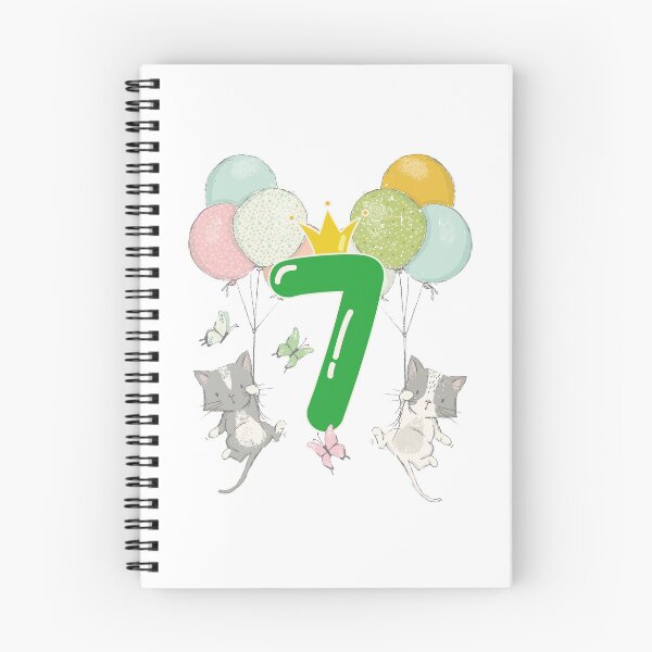Item preview, Birthday 7 year Cats designed and sold by catsandmore.