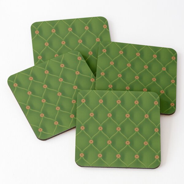 Item preview, Studded green furniture leather designed and sold by CutieBlue.