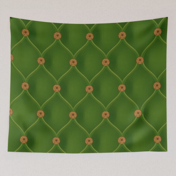 Item preview, Studded green furniture leather designed and sold by CutieBlue.