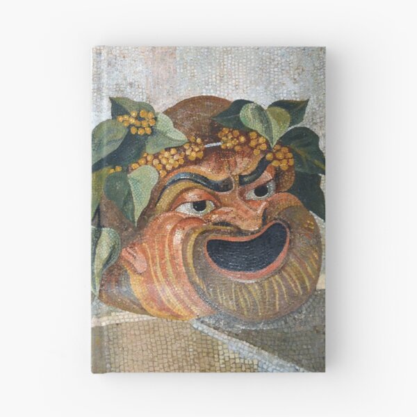 Item preview, Tragedy and Comedy Masks - Roman Mosaic designed and sold by epistemomania.