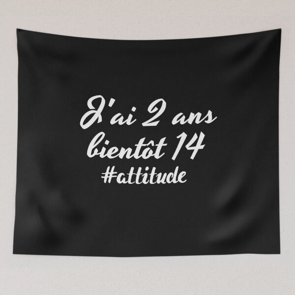 Item preview, J'ai deux ans bientôt 14, terrible twos, attitude designed and sold by Smileycreation.
