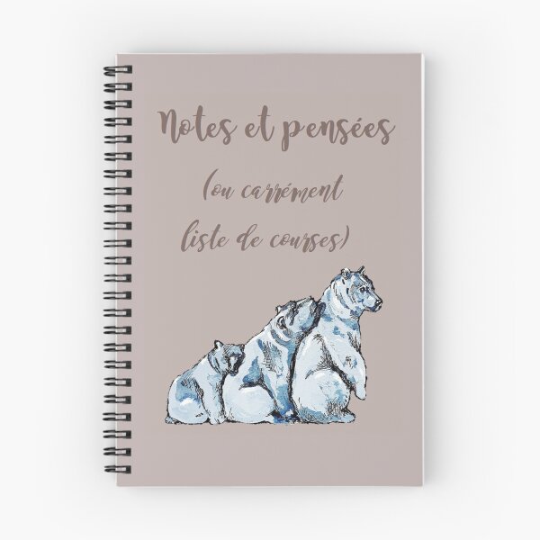 Item preview, notebook designed and sold by voicivoila.