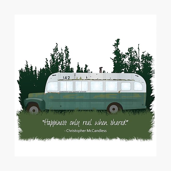 Into The Wild - Bus 142 Photographic Print
