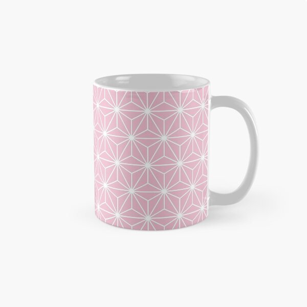 Item preview, Cameo Pink White Asanoha - Japanese Traditional Pattern designed and sold by KinitaDesign.