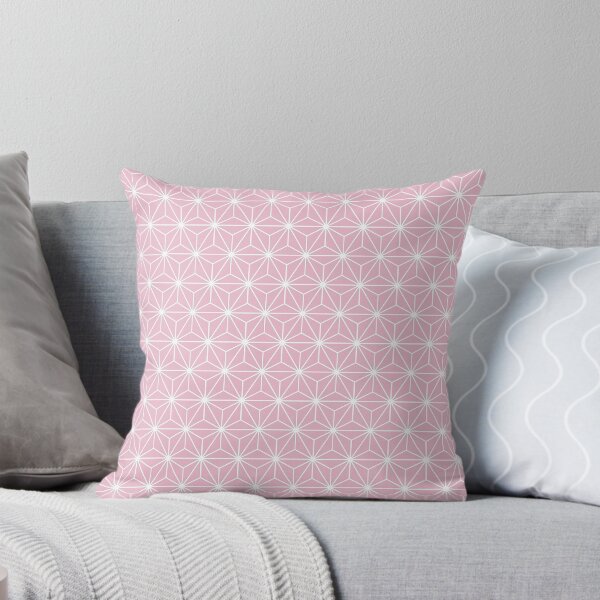 Item preview, Cameo Pink White Asanoha - Japanese Traditional Pattern designed and sold by KinitaDesign.