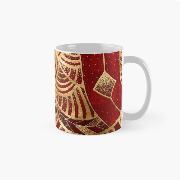 Item preview, Ethic Tribal Ornament Red and Gold designed and sold by k9printart.