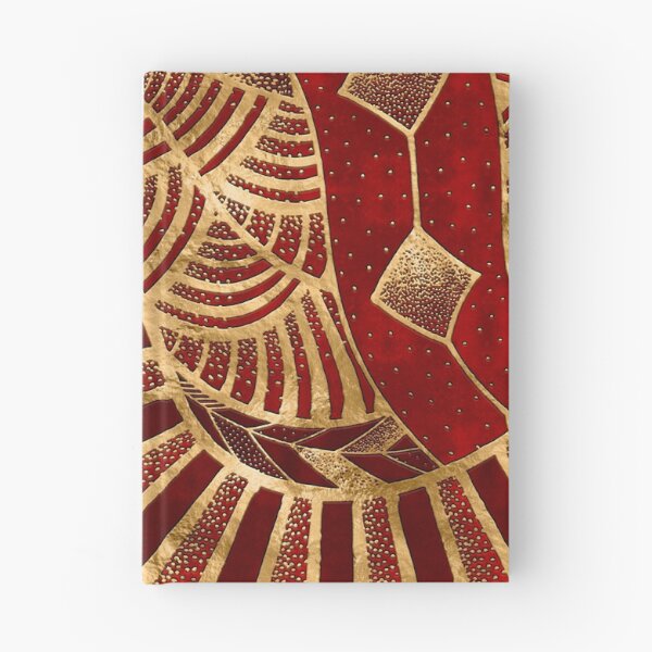 Item preview, Ethic Tribal Ornament Red and Gold designed and sold by k9printart.
