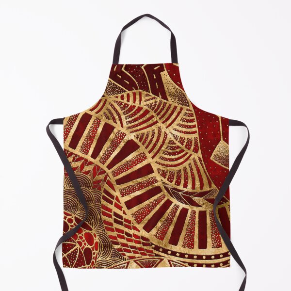 Item preview, Ethic Tribal Ornament Red and Gold designed and sold by k9printart.