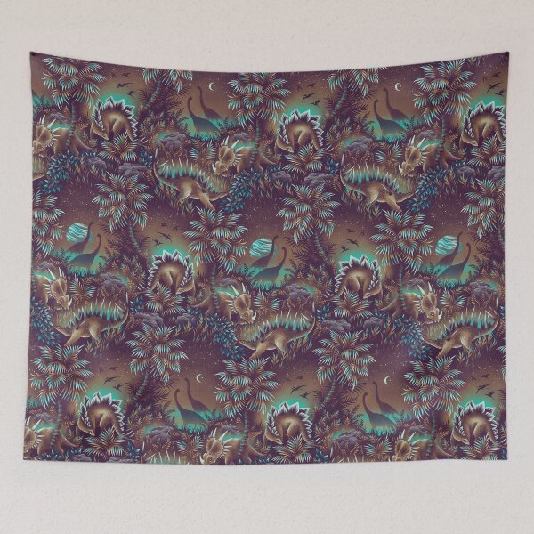 Item preview, Dinosaur Lagoon - Mustard / Mint designed and sold by Andrea Muller.