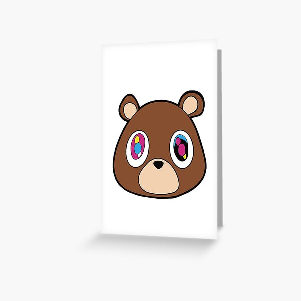 Kanye West Graduation Bear Greeting Card For Sale By Fithabit Redbubble 3195