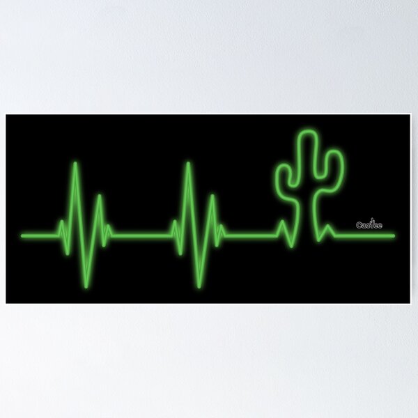 Item preview, Cactus Heart Beat designed and sold by Cactee.
