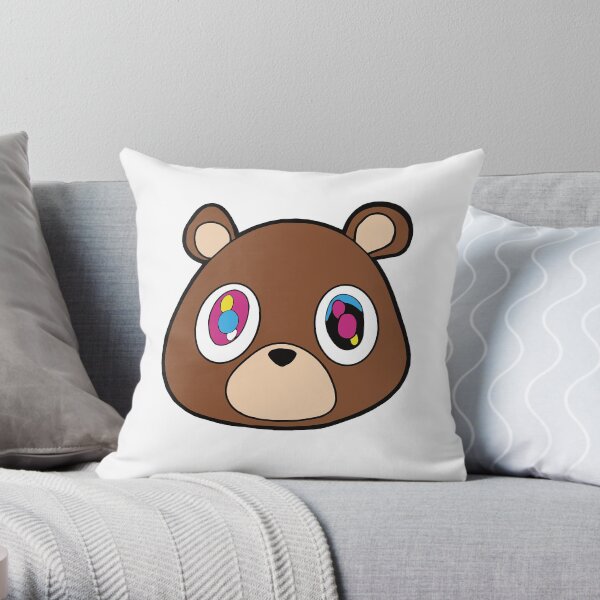 Kanye West Graduation Bear Throw Pillow