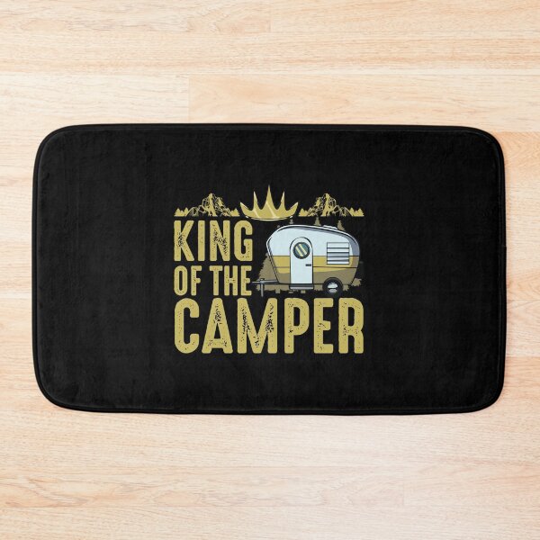 Item preview, King Of The Camper Tent Camping Camper Holidays Trips Funny designed and sold by zubakbrita.