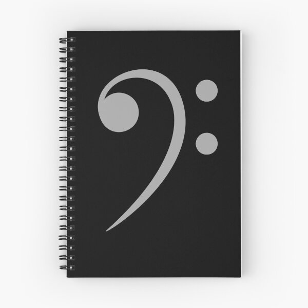 Item preview, Bass Clef Music on a Black Background designed and sold by BlakefourDesign.