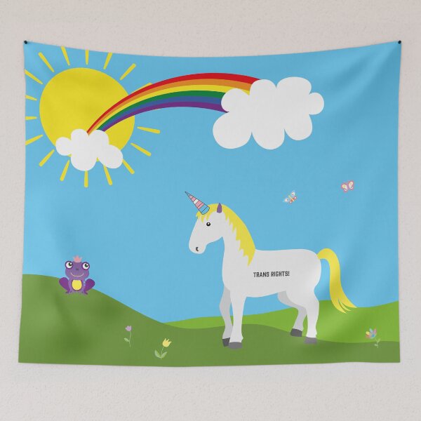 Item preview, Unicorn demands Trans Rights! designed and sold by ALI  Mx.ABP.