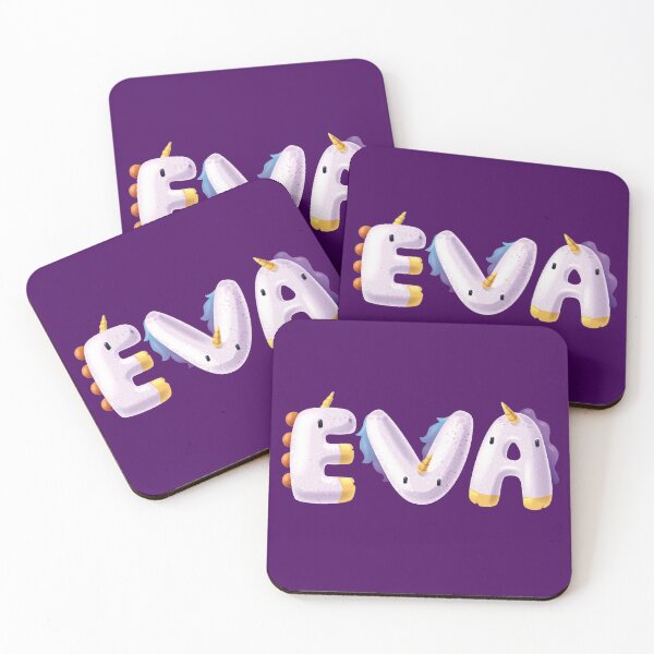 Item preview, Baby Girl Eva Kids Name Unicorn designed and sold by elhefe.